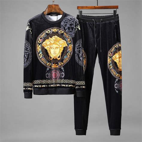 versace tracksuit mens|velvet tracksuit men's Versace.